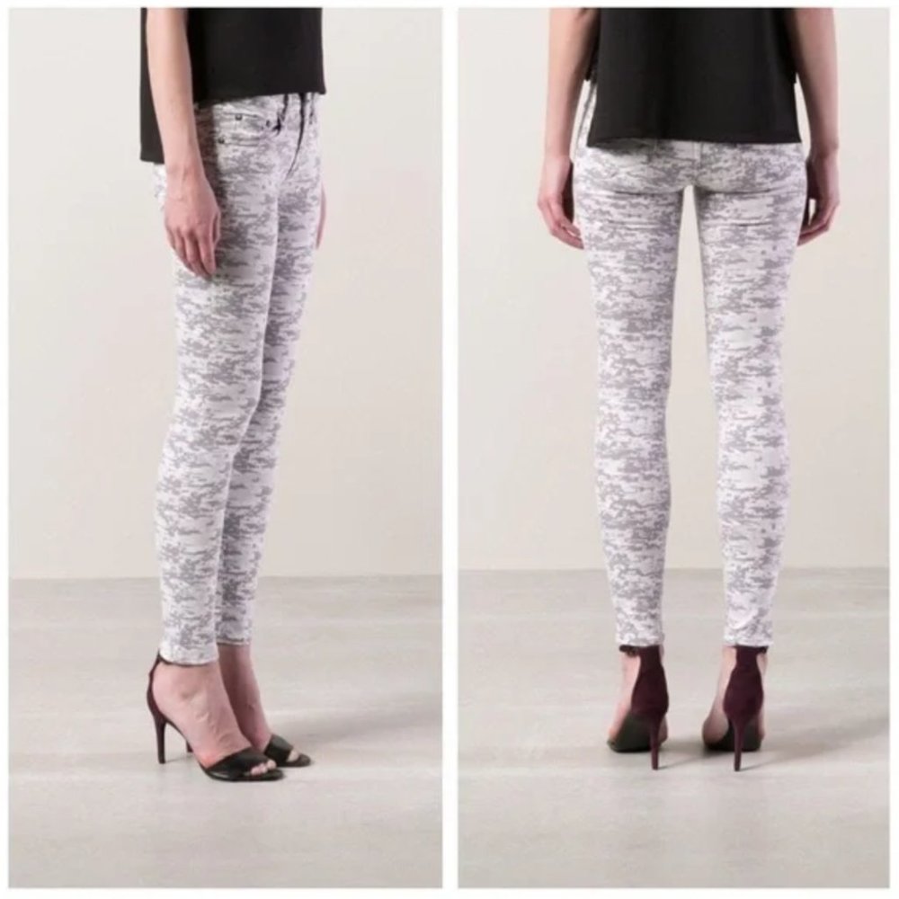 Rag & Bone Gray Camo Skinny Jean